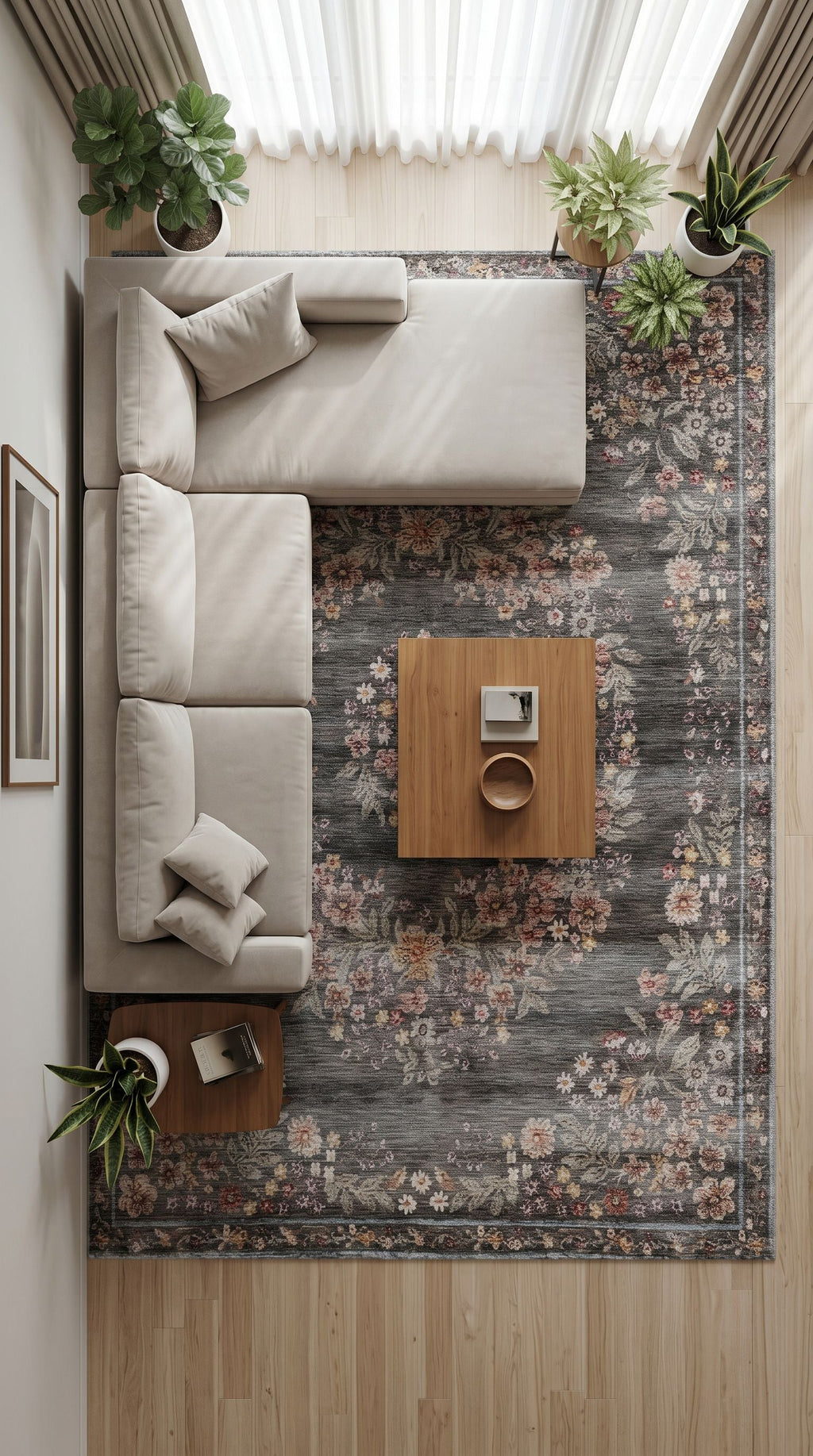 Bahar Rengarenk Modern Halı