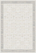 Kristal Koleksiyonu MD016 Krem Gri Narin dokulu Modern Desenli Halı