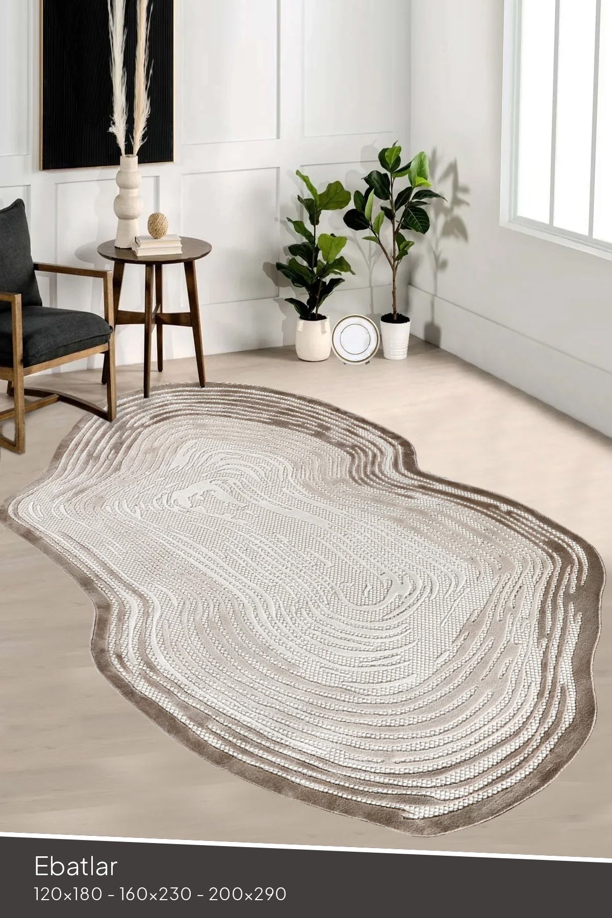 Zerafet Rahat Krem Modern Halı