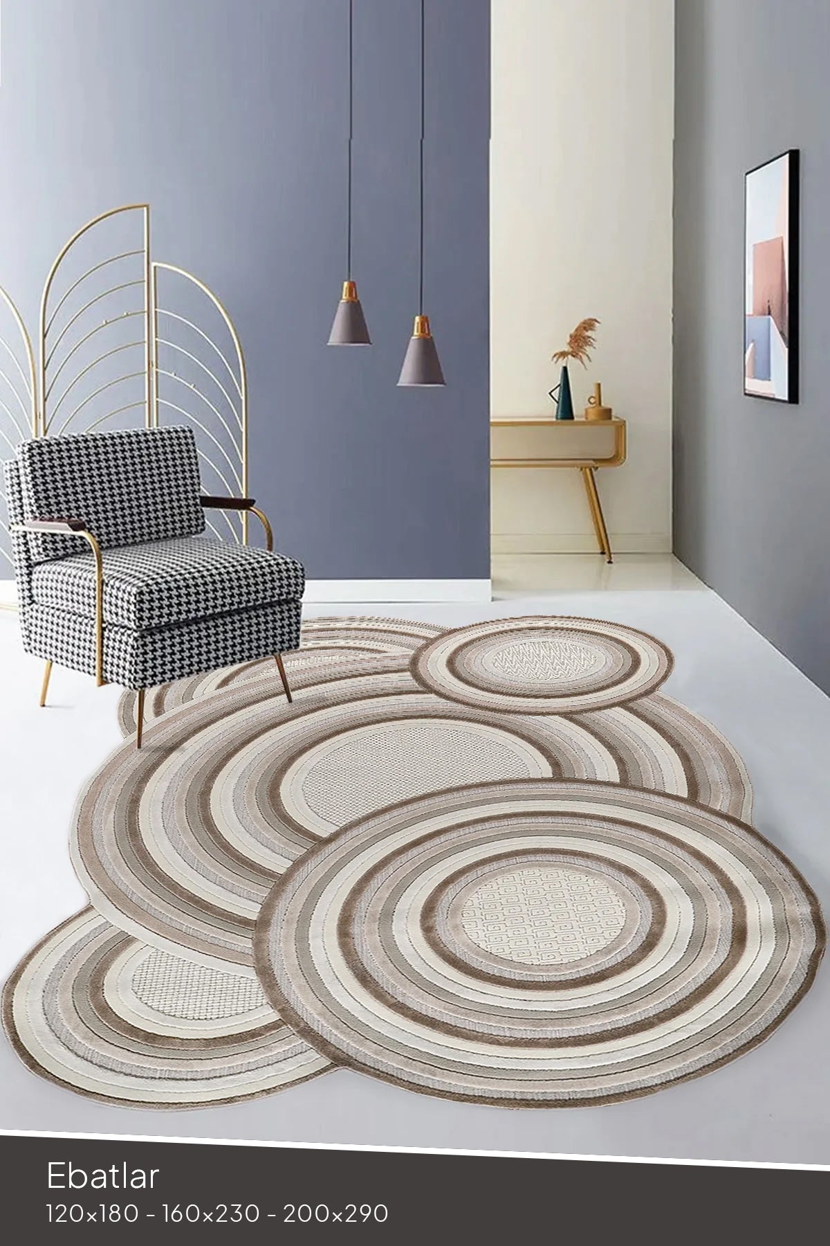 Zerafet Ferah Krem Modern Halı