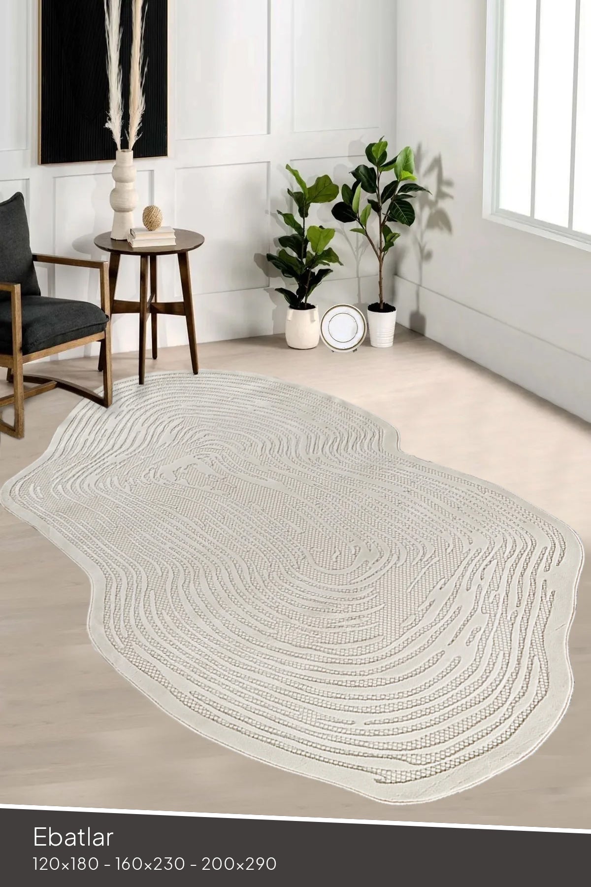 Zerafet Doğal Krem Modern Halı