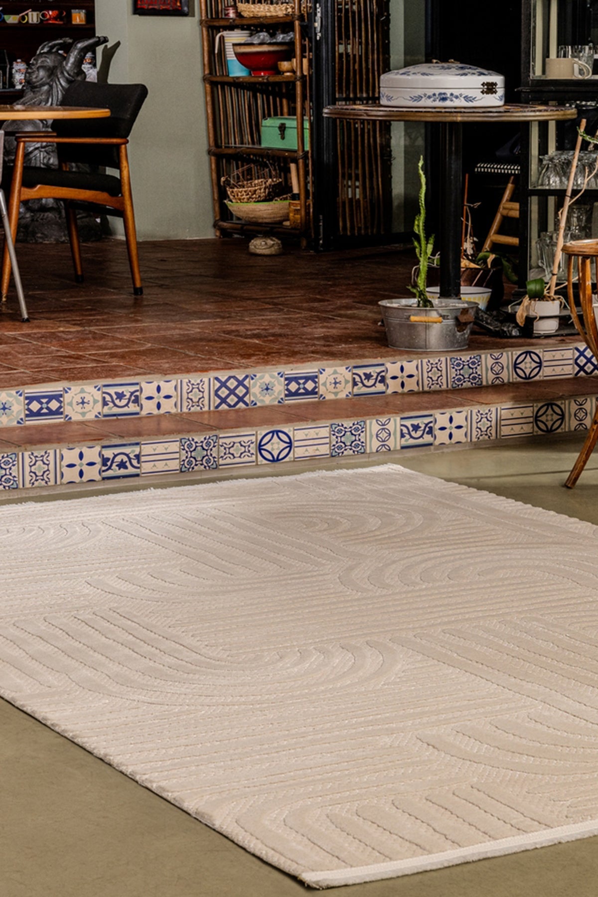 Cazibe Krem Modern Halı