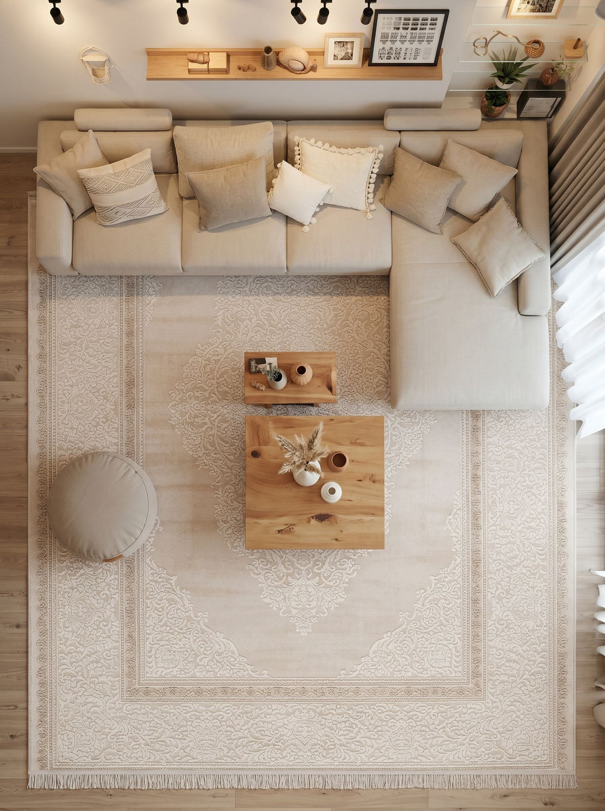 Prestij Sıcak Kahverengi Modern Halı