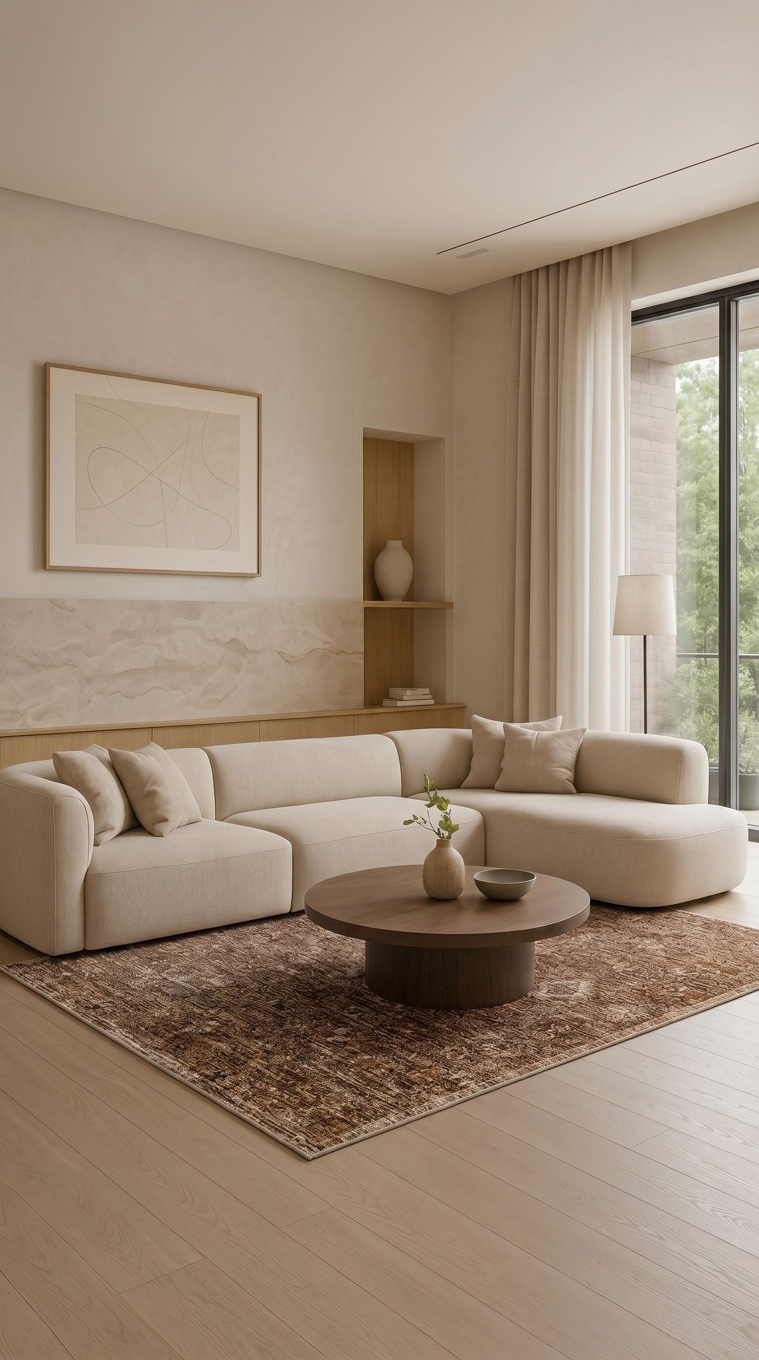 Mistik Kahverengi Modern Halı