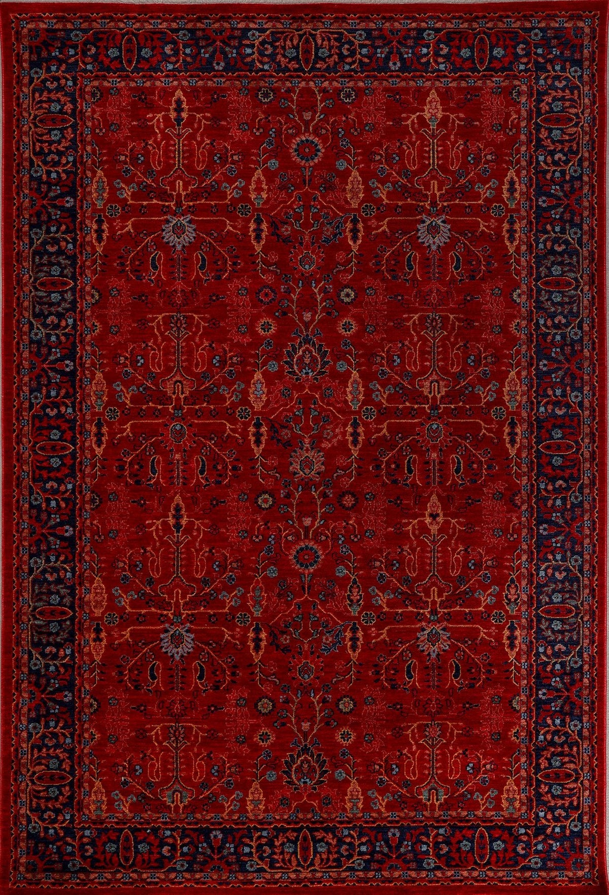 Hanedan Vişne Kırmızısı Yumuşak Tüylü Salon Halısı