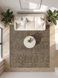 Antik Kahverengi Kilim Desenli Halı
