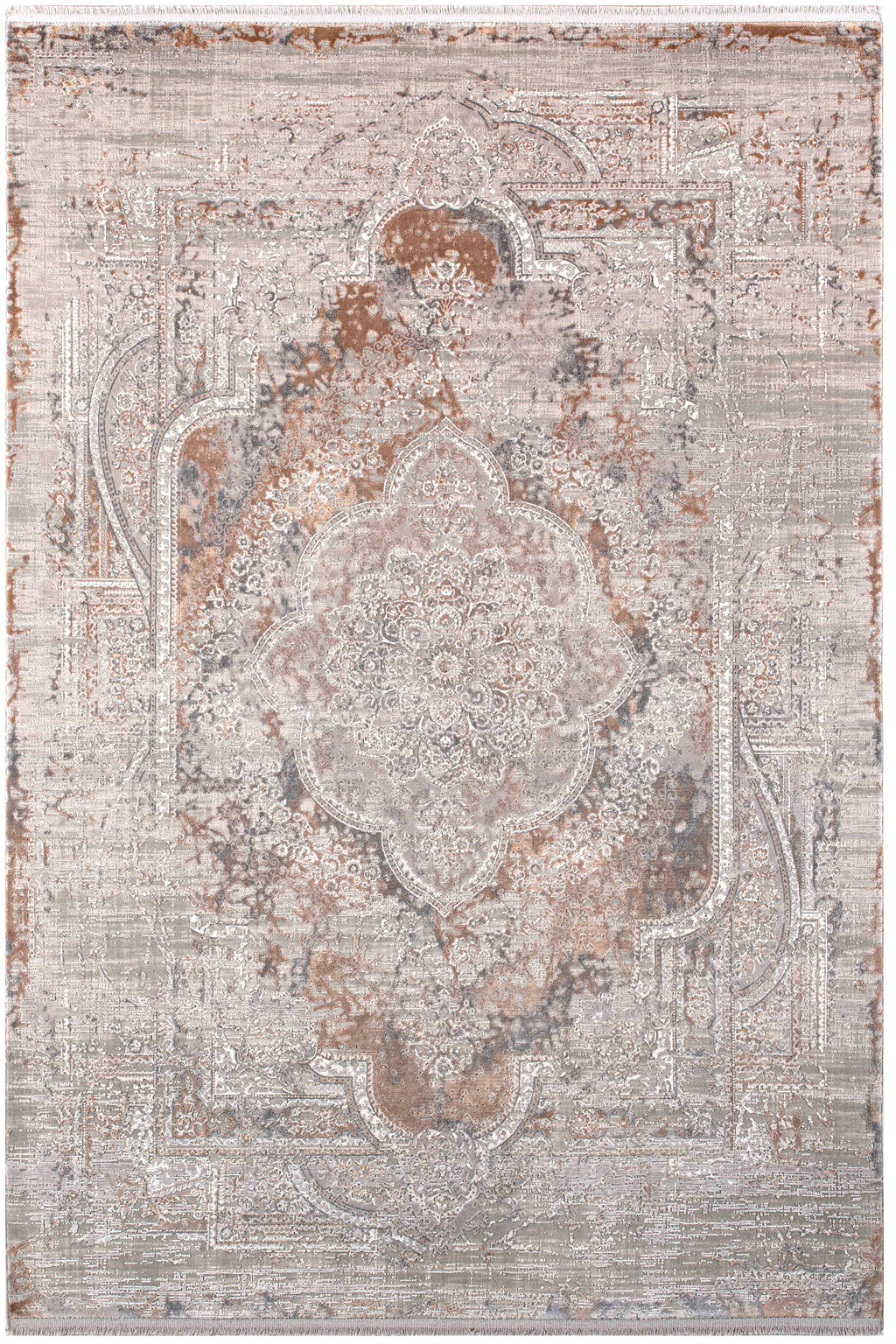 Kristal Koleksiyonu MD003 Bej Tüy yumuşaklığında Modern Desenli Halı