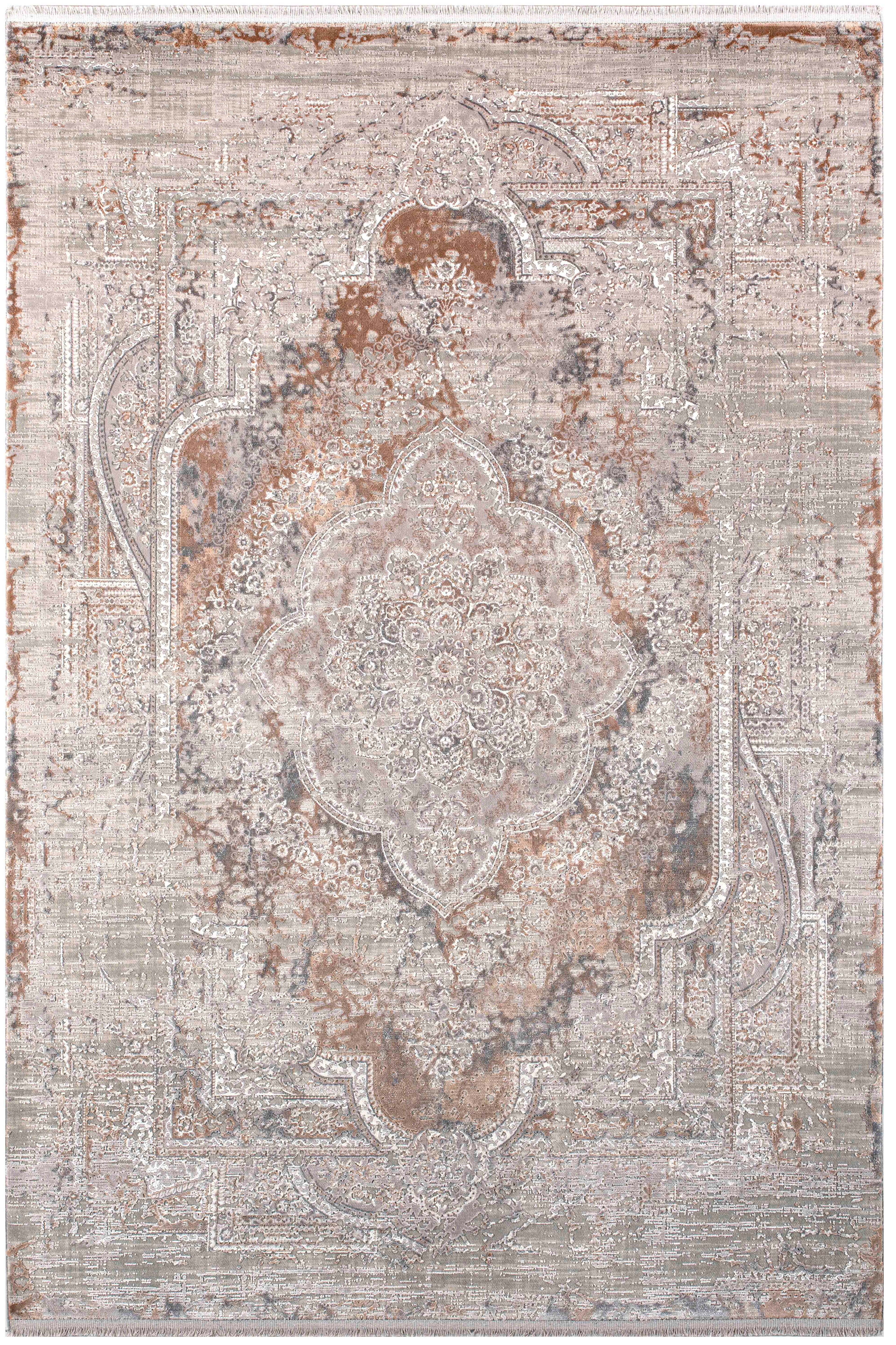 Kristal Koleksiyonu MD003 Bej Tüy yumuşaklığında Modern Desenli Halı