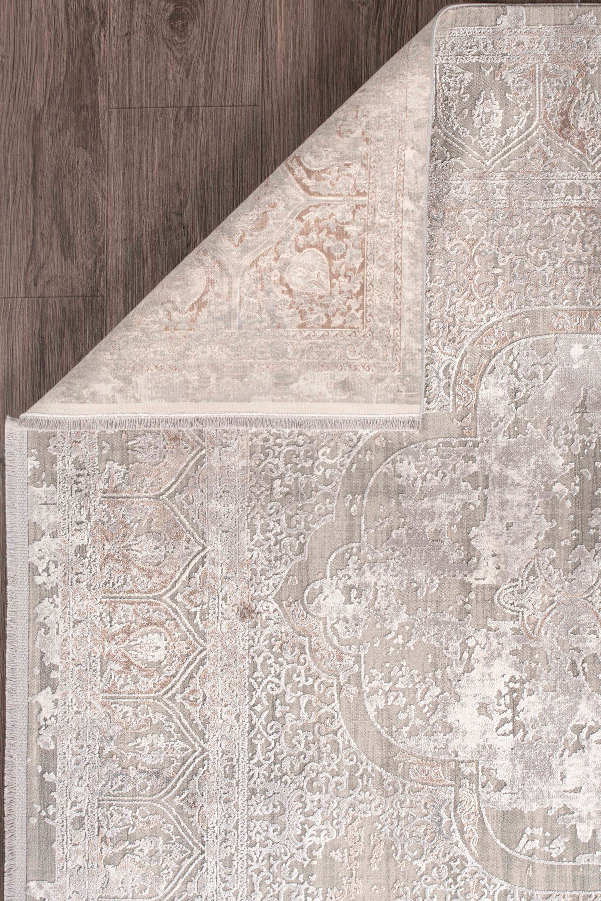 Kristal Koleksiyonu MD004 Bej Pamuk yumuşaklığında Modern Desenli Halı