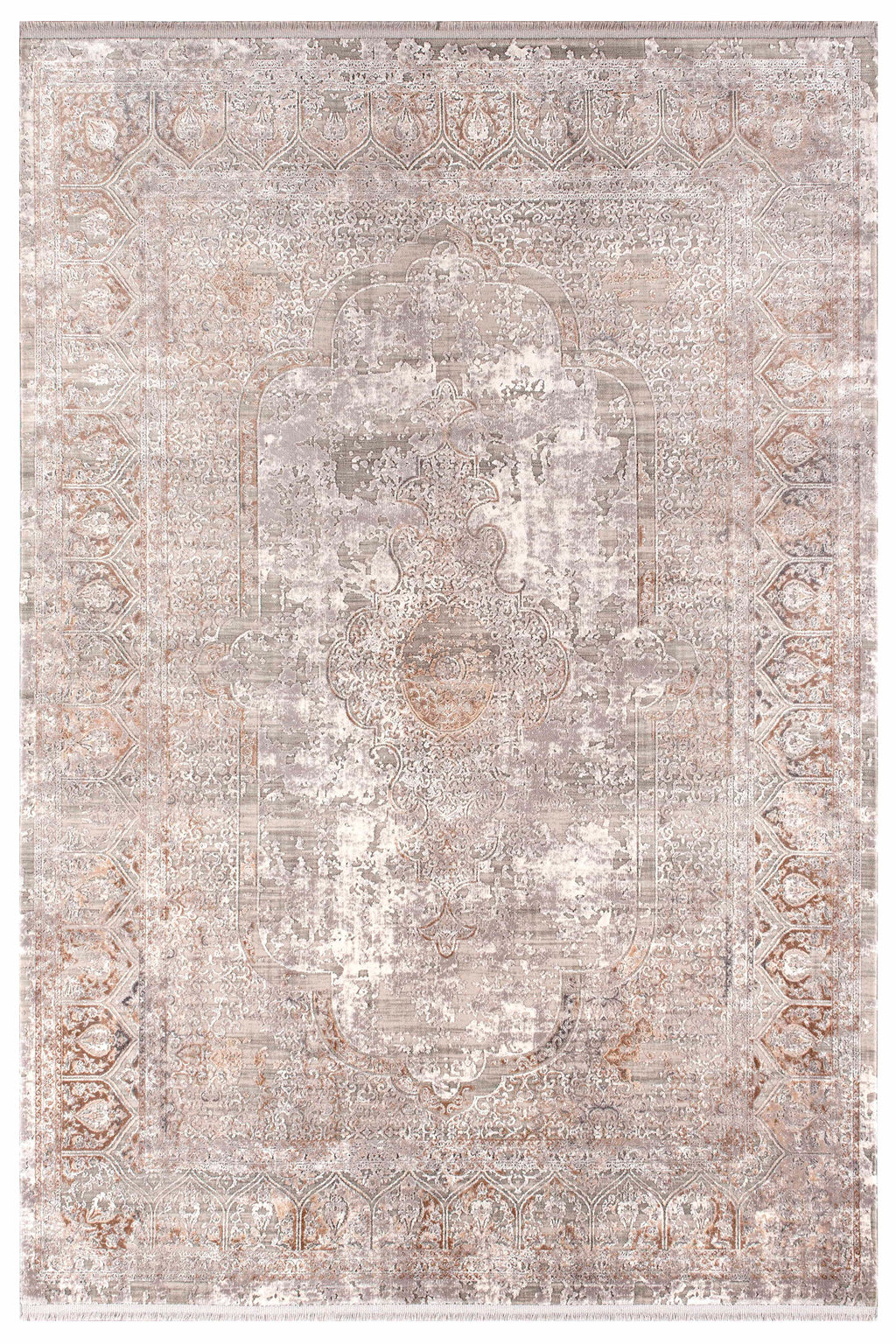 Kristal Koleksiyonu MD004 Bej Pamuk yumuşaklığında Modern Desenli Halı