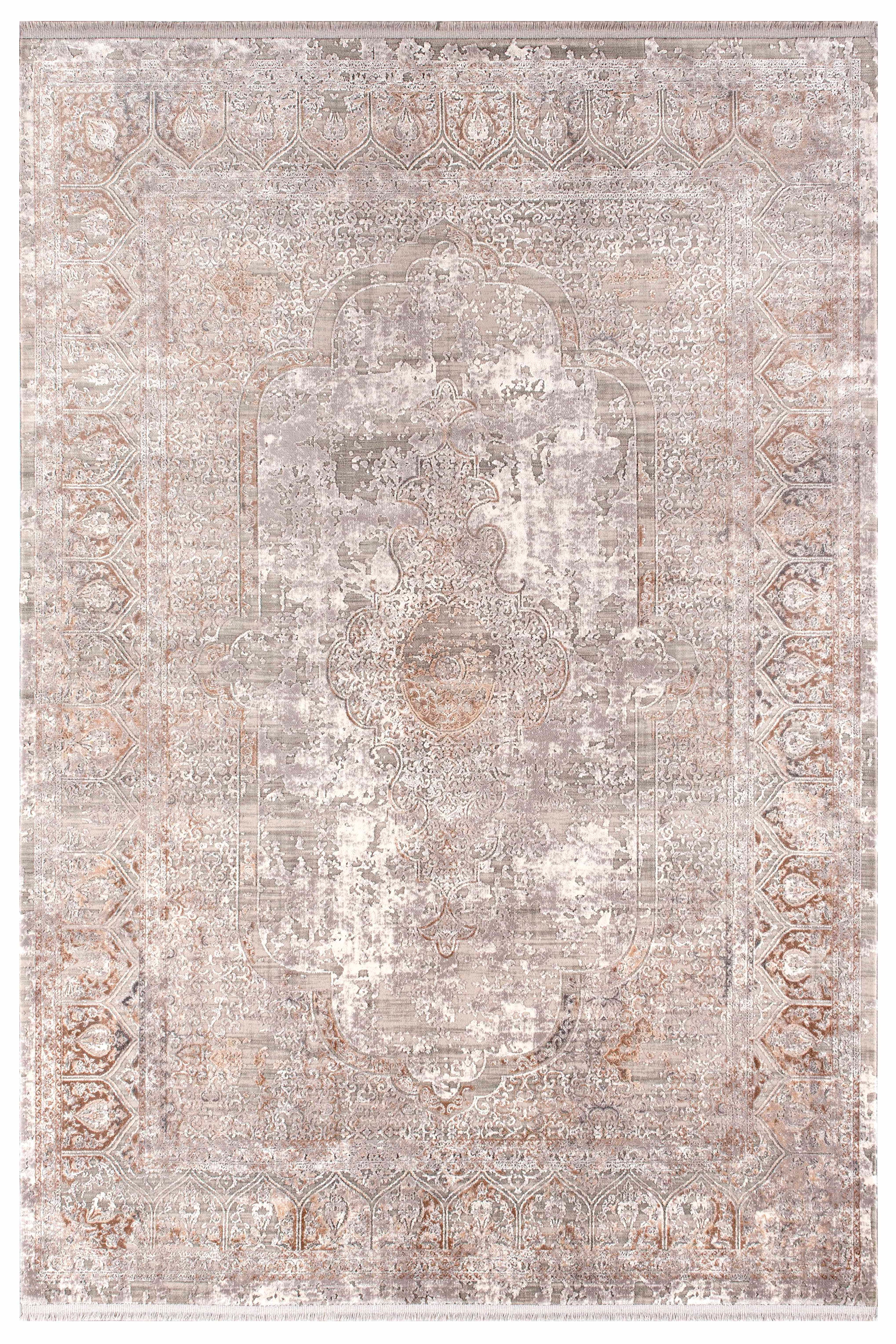 Kristal Koleksiyonu MD004 Bej Pamuk yumuşaklığında Modern Desenli Halı
