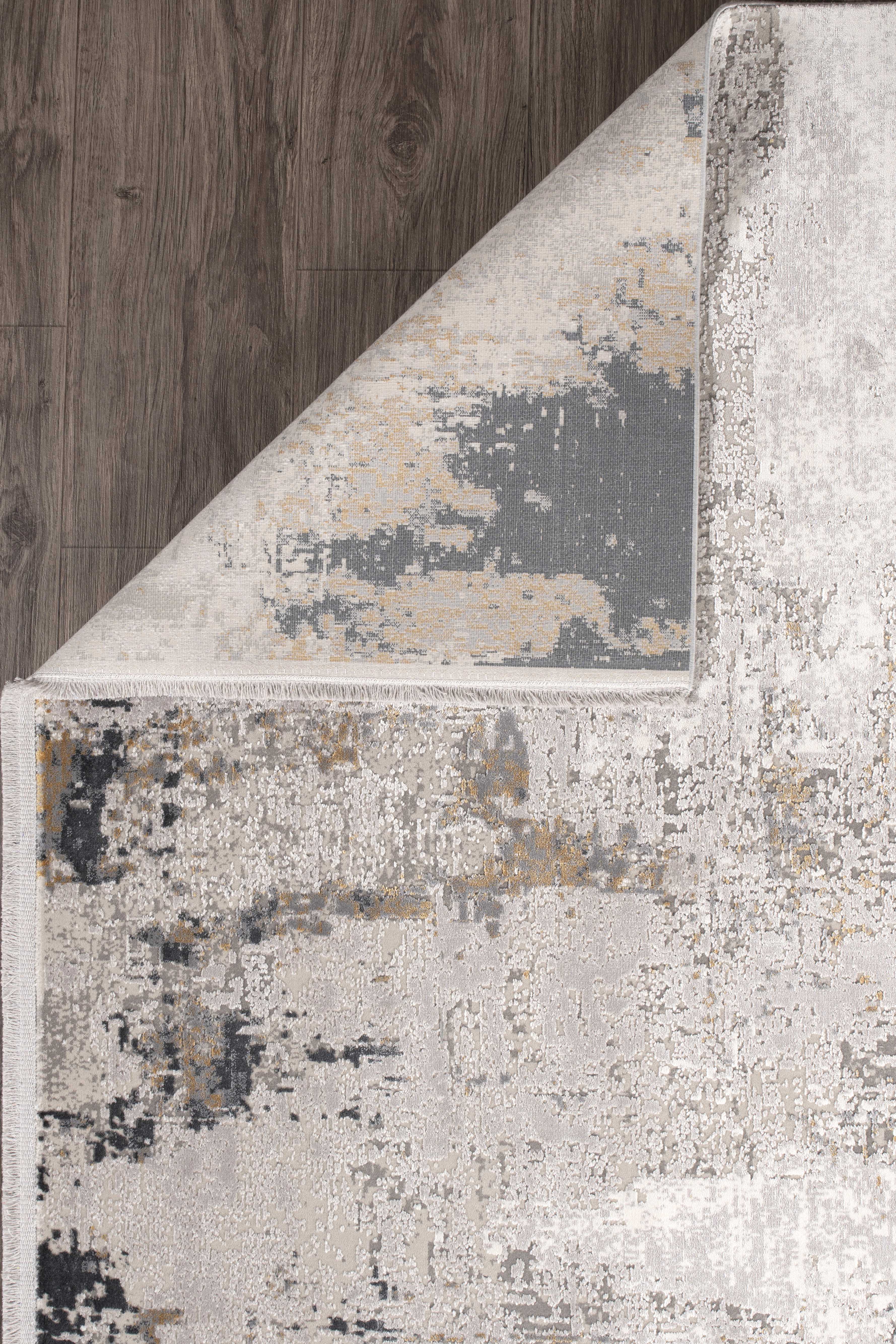 Kristal Koleksiyonu MD007 Bej Pürüzsüz dokulu Modern Desenli Halı