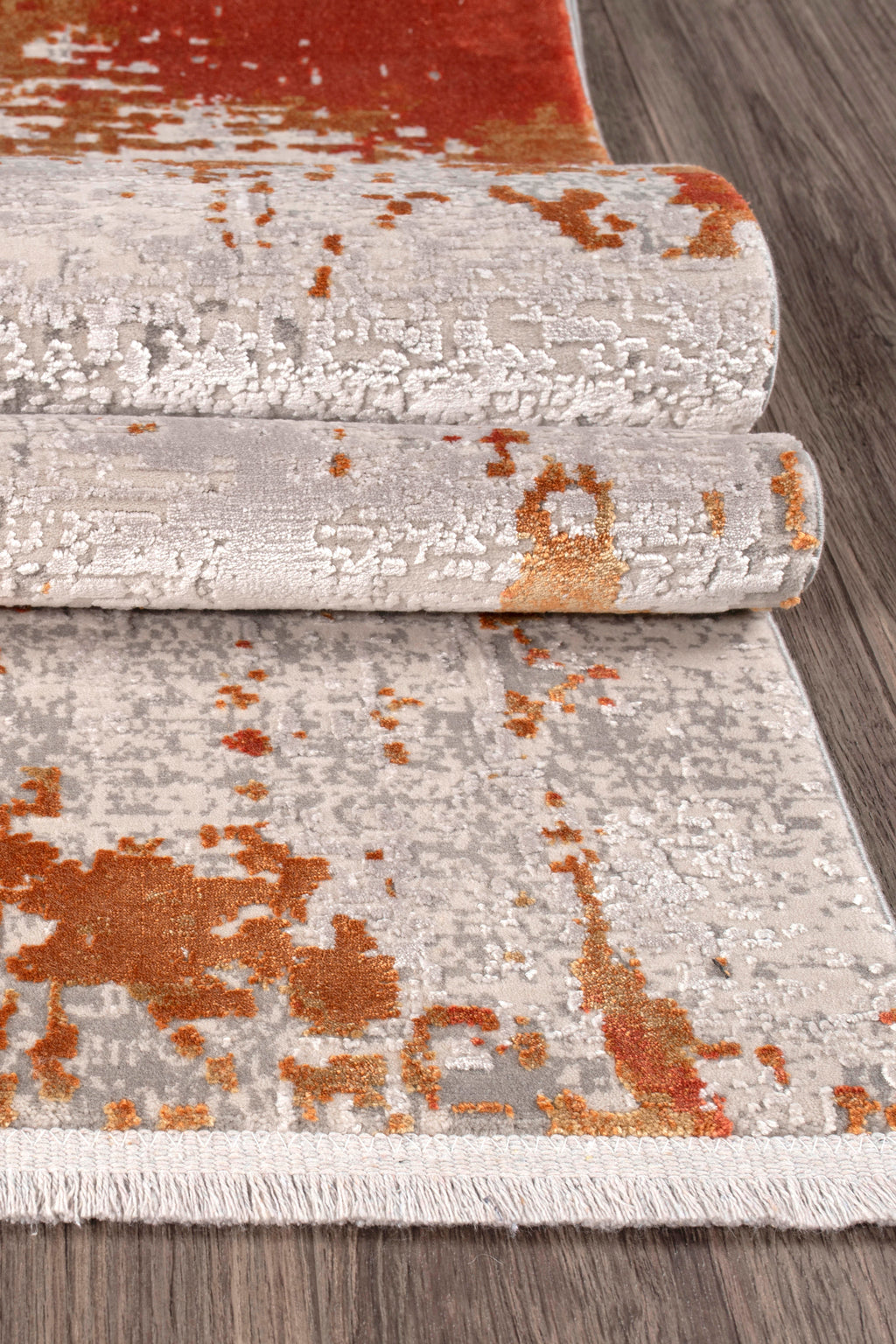 Kristal Koleksiyonu MD008 Bej Keten hissiyatlı Modern Desenli Halı