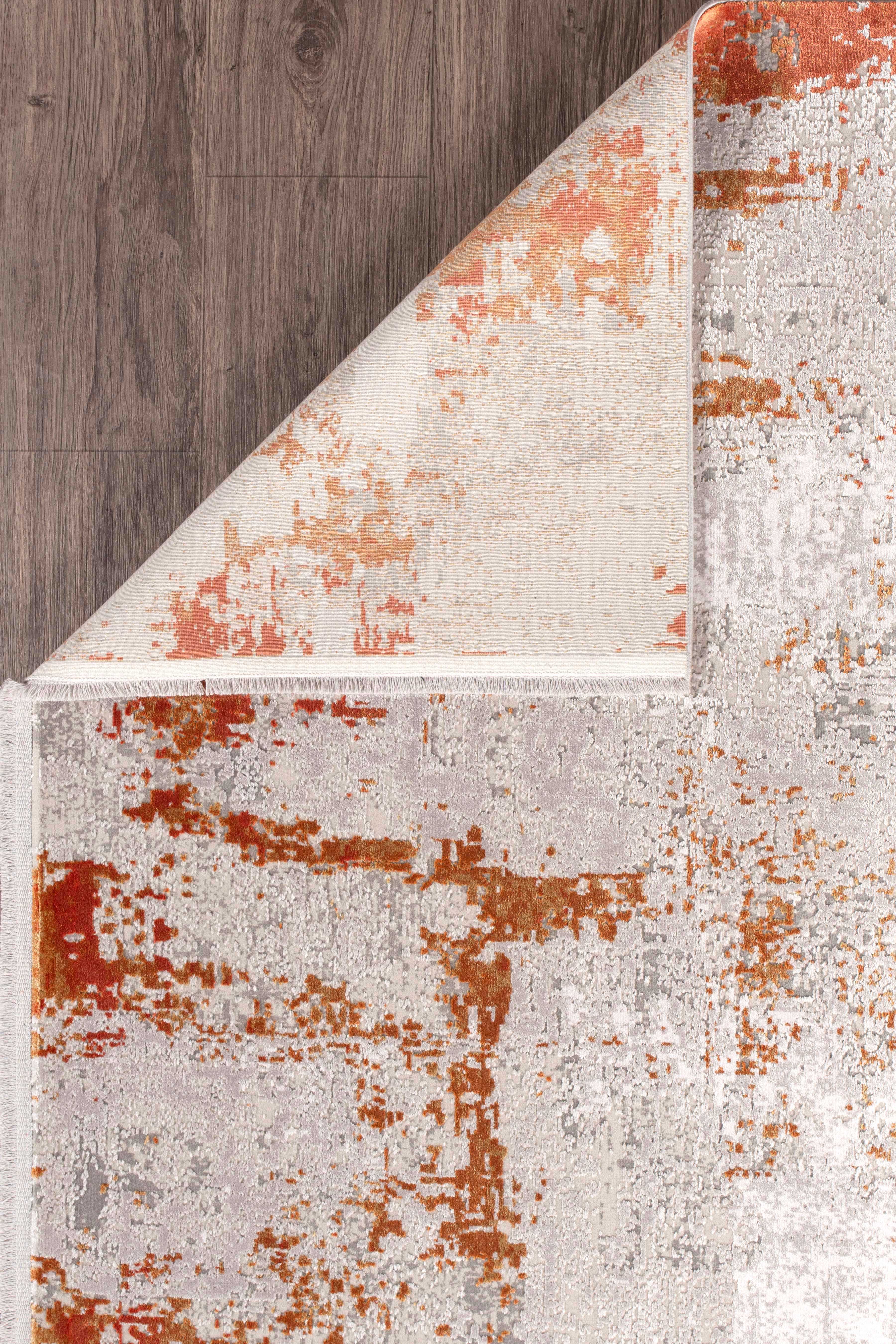 Kristal Koleksiyonu MD008 Bej Keten hissiyatlı Modern Desenli Halı