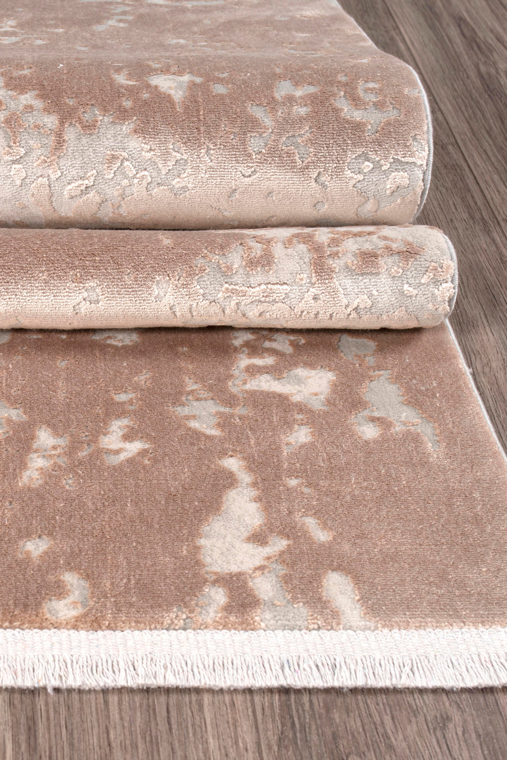 Kristal Koleksiyonu MD010 Bej Yünsü dokulu Modern Desenli Halı