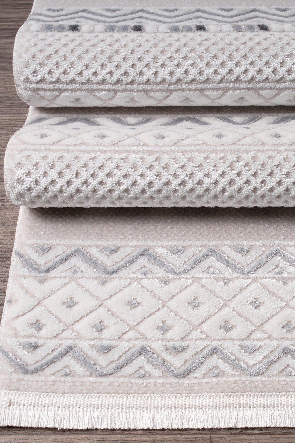 Sümbül Serisi Gri Konforlu Dokulu Halısı