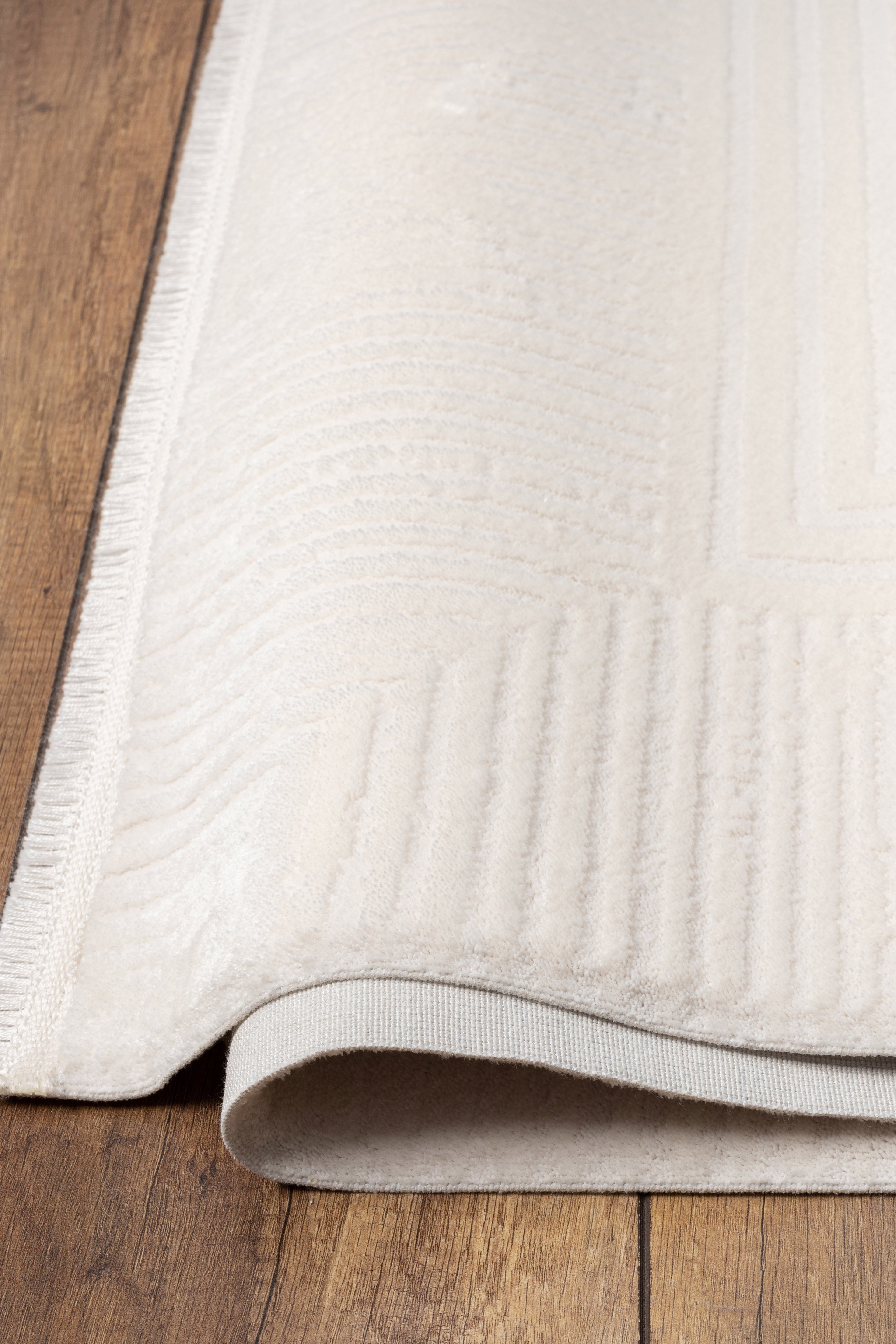 Vizon Serisi UV004 Krem Modern Desenli Halı